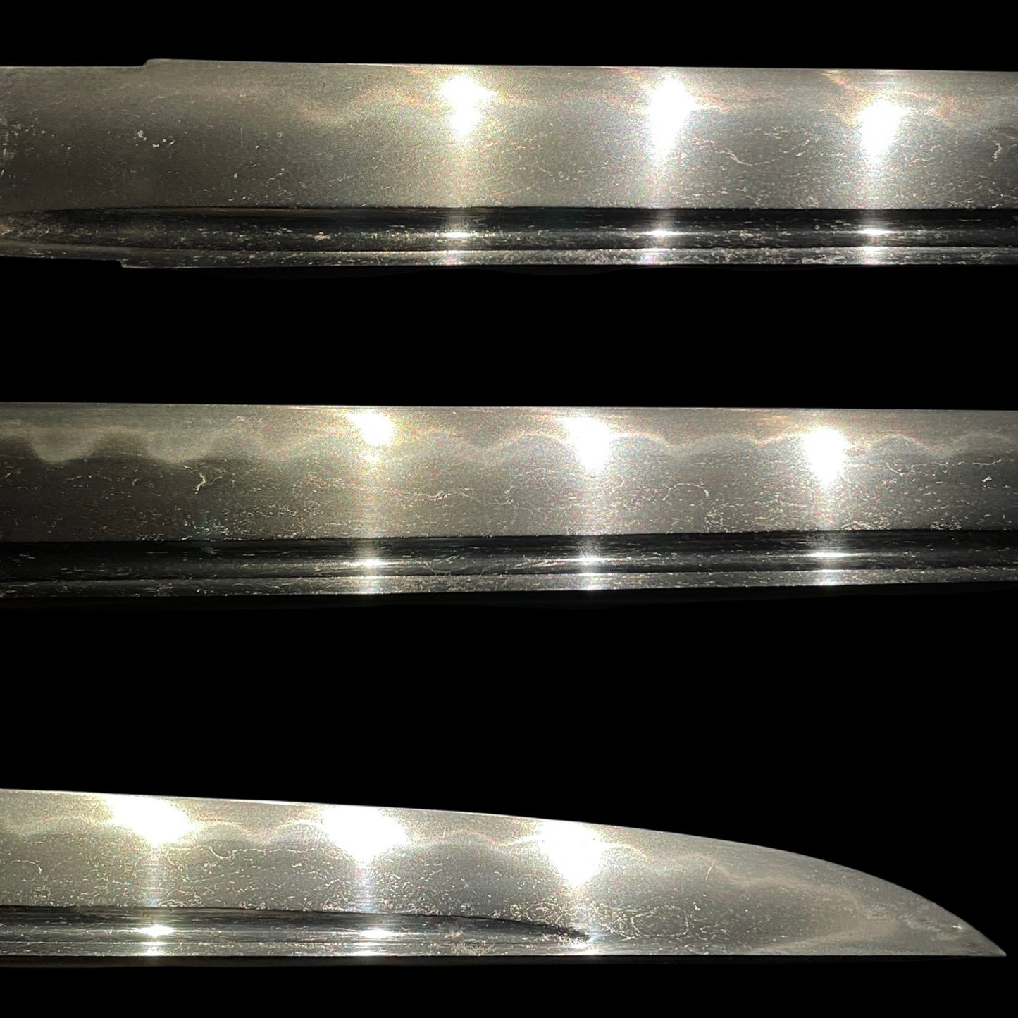 Bizenkoku Tomomitsu 備前國友光 signed TANTO, Yoshioka 吉岡 style Shakudo TSUBA