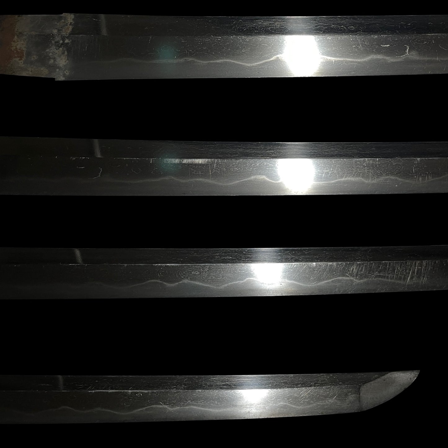 Short Wakizashi, Amidayasuri Tsuba, Edo period mumei