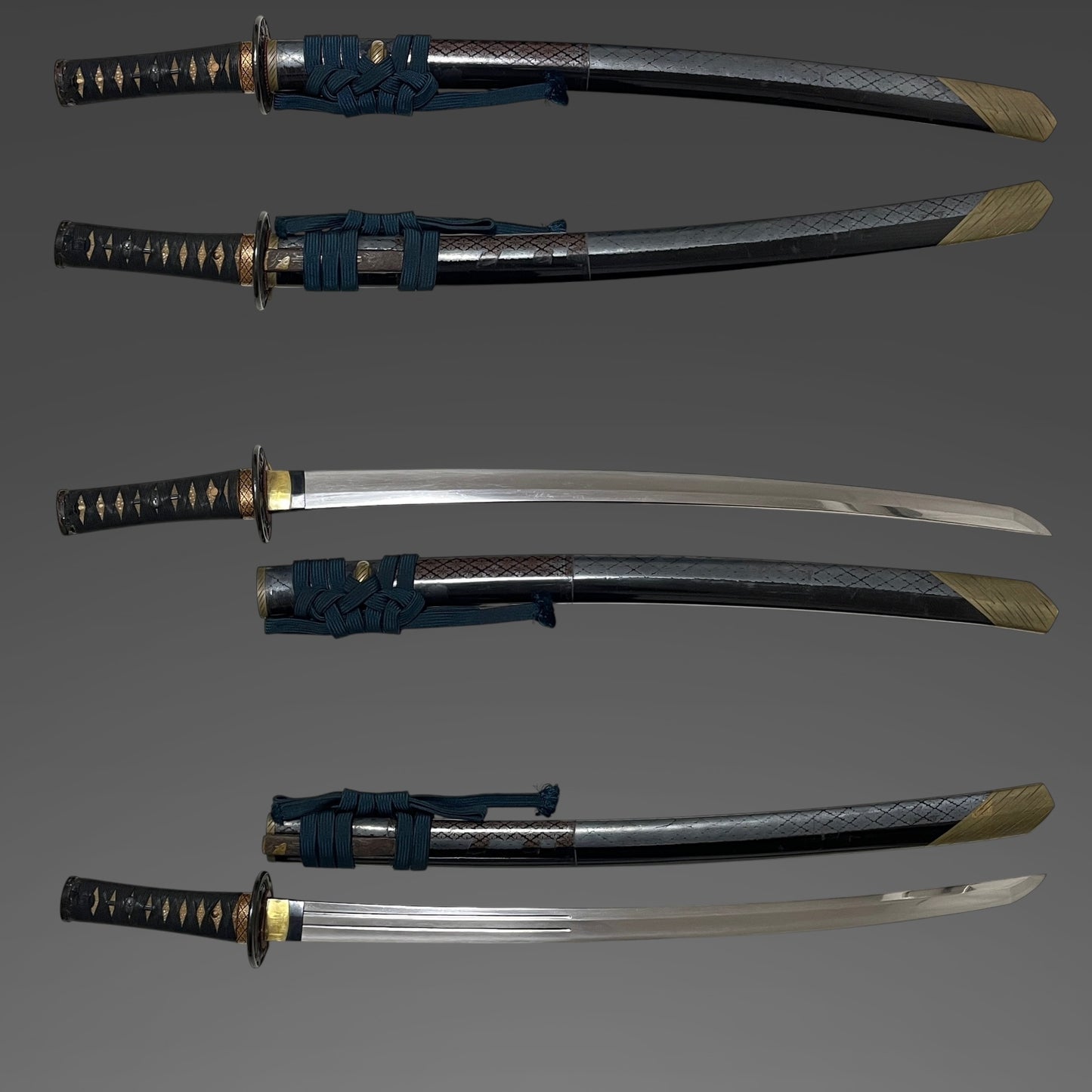 Omeshi-Koshirae お召拵え Wakizashi, Bishuosafune Sukemitsu February 1471 signed, Muromachi period
