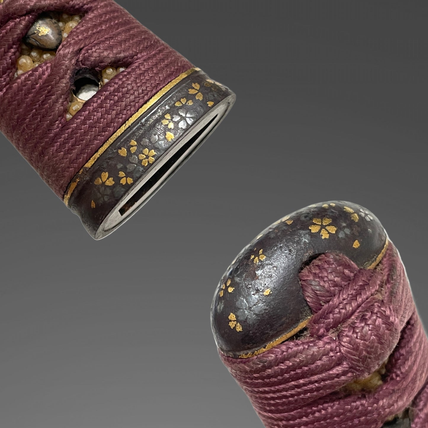 Mito Sukemitsu 水戸祐光 TANTO, 茶変塗鞘短刀拵, with Kozuka and Wari-Kogai, Edo period