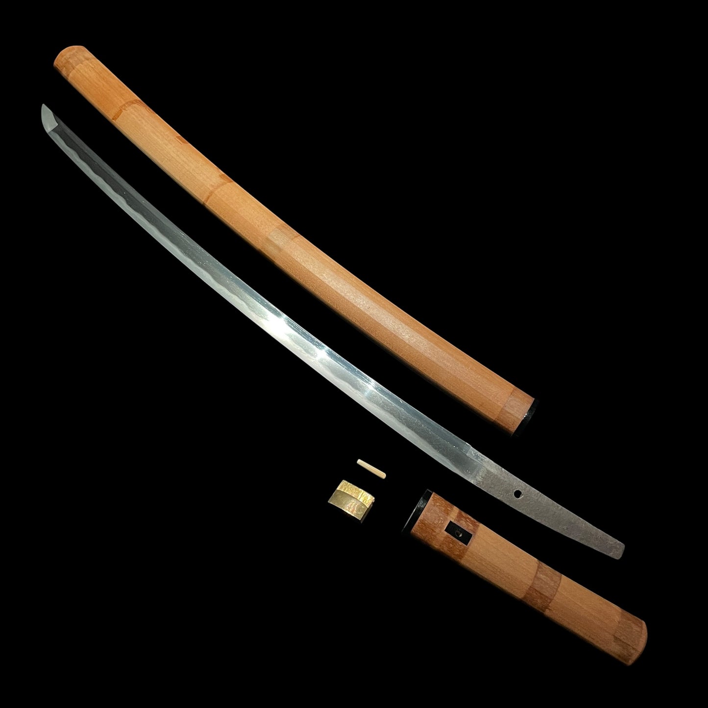 Homarekizu 誉傷, Long Wakizashi in Shirasaya, Edo period mumei