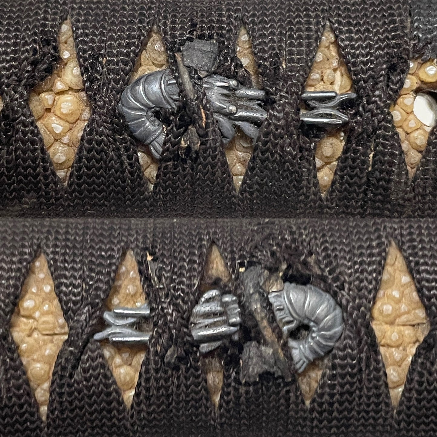 Fish and shellfish Fittings, Amazing Hamon Wakizashi, Edo period mumei