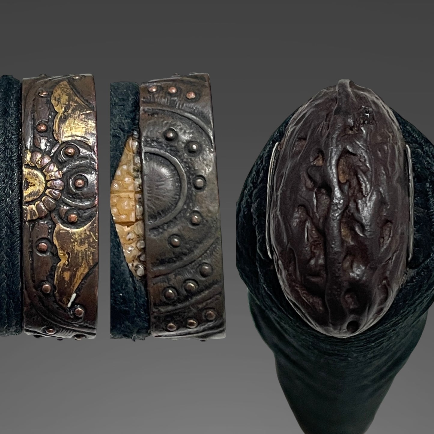 Dragon Tsuba, Shobuzukuri Wakizashi, Muromachi period mumei