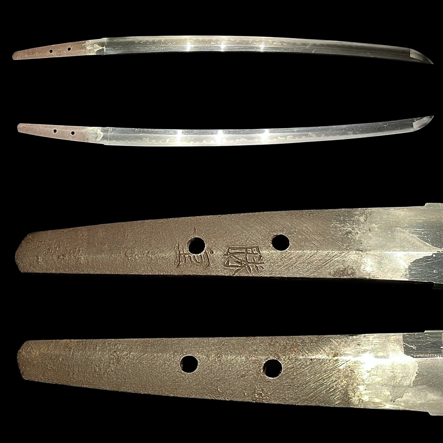 Katsushige 勝重 signed Long Wakizashi, Botanjishi Tsuba, Dragon Kozuka, Edo period