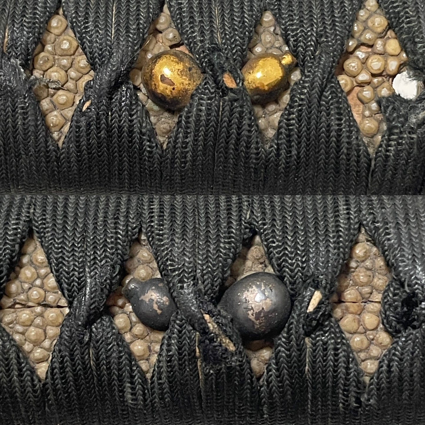 Sunnnobi-TANTO 寸延短刀, Puppy Tsuba and Tiger Kozuka, Late Edo period mumei