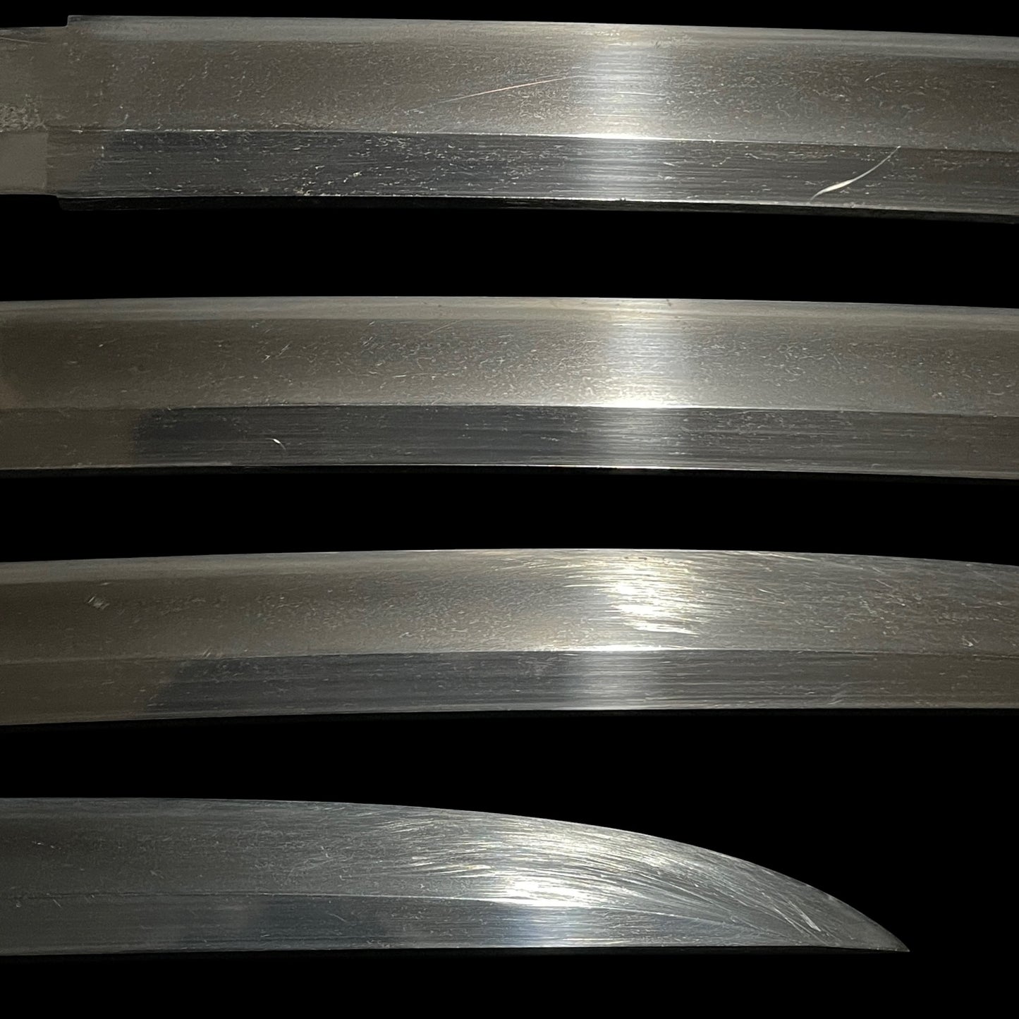 Naginata Naoshi Wakizashi, Kagemakie-Saya 陰蒔絵鞘, Thick Blade, Muromachi period mumei