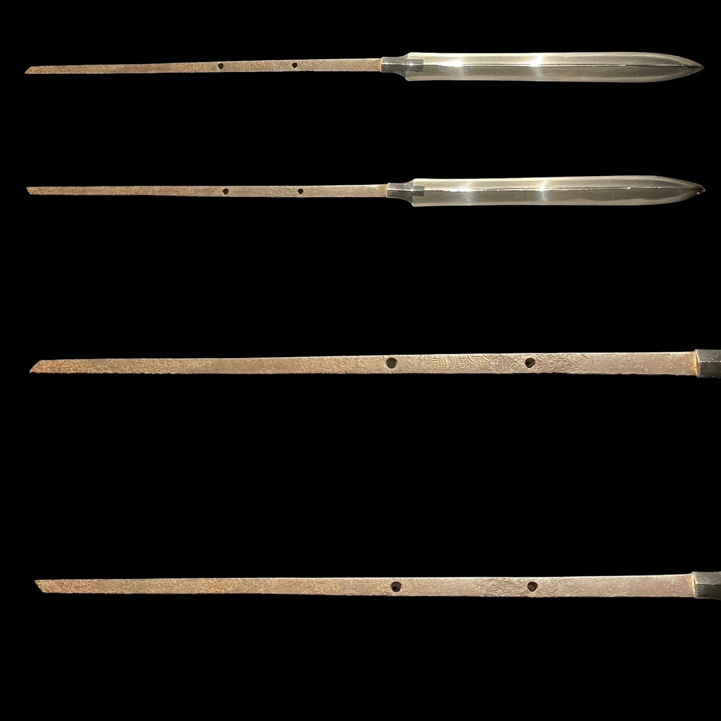 Ryoshinogi-Yari 両鎬槍, Noshuju Kanetoki 濃州住兼辰 signed, NBTHK Certificate, Late Muromachi period