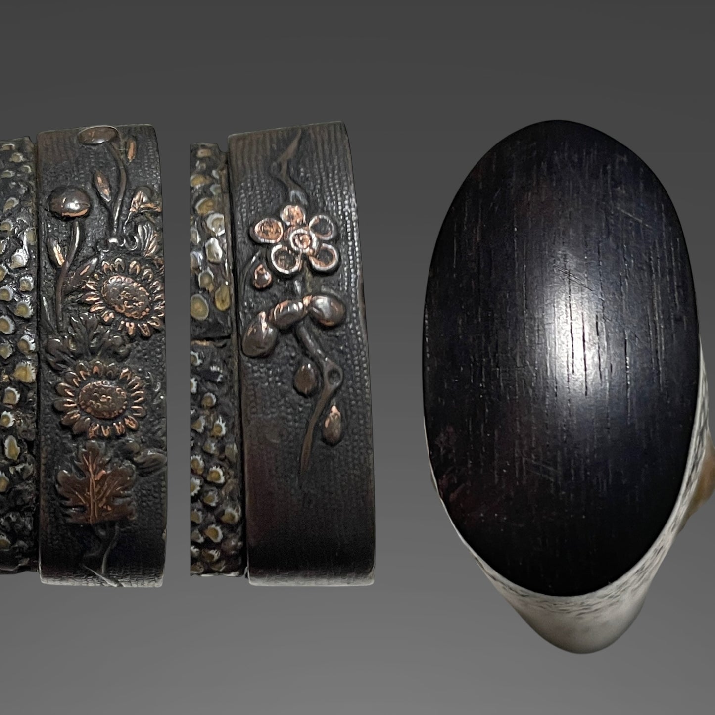 Rayskin Koshirae 鮫皮研出拵, Jumyo 壽命 Wakizashi, Muromachi period, with Shirasaya