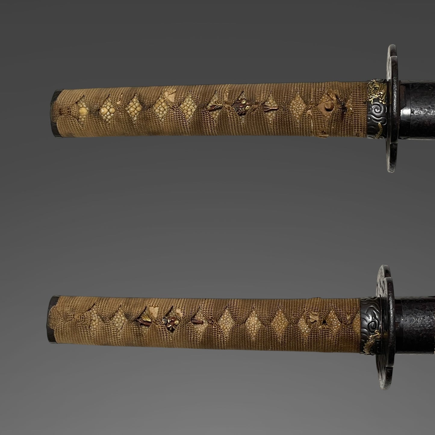 Dragon Fuchikashira KATANA, Raimon Tsuba 雷紋鍔, Edo period mumei