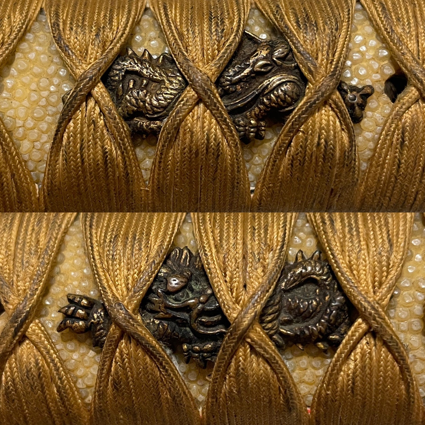 Dragon Fittings Unokubi TANTO, Moritsugu 守次 signed, with Kozuka, Late Edo period