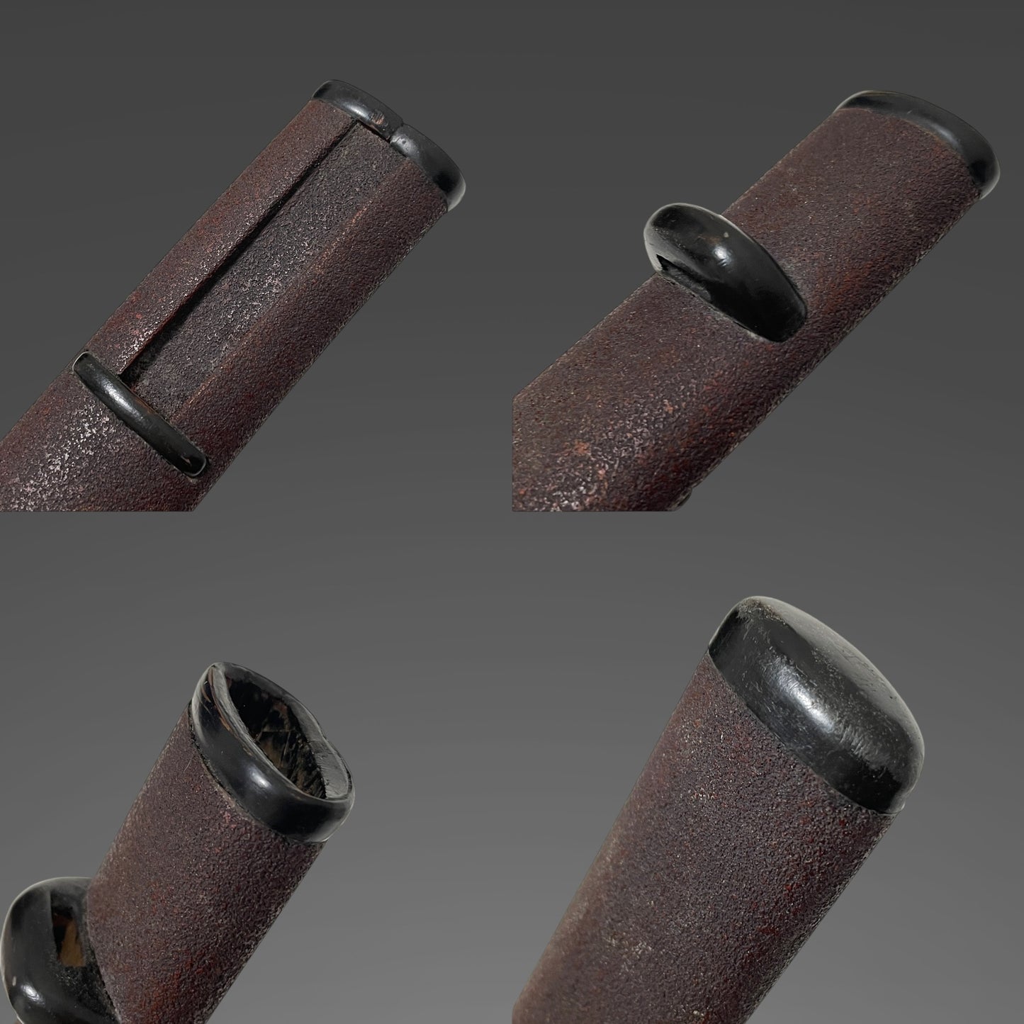 Naginata-Naoshi Style Wakizashi, Chikushuju Sa 筑州住左 signed, Kawamaki Tsuka