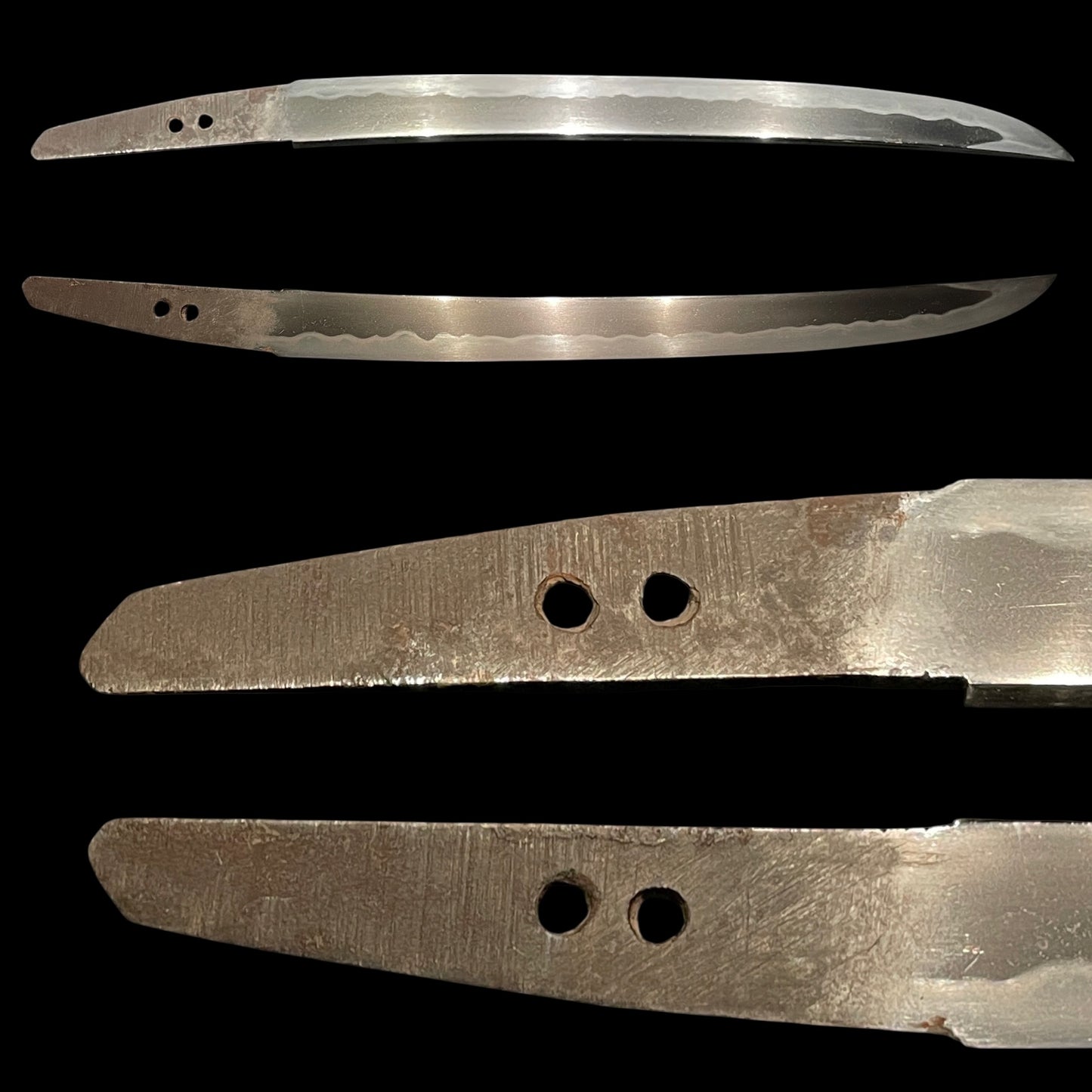 Sunnnobi-TANTO 寸延短刀, Puppy Tsuba and Tiger Kozuka, Late Edo period mumei