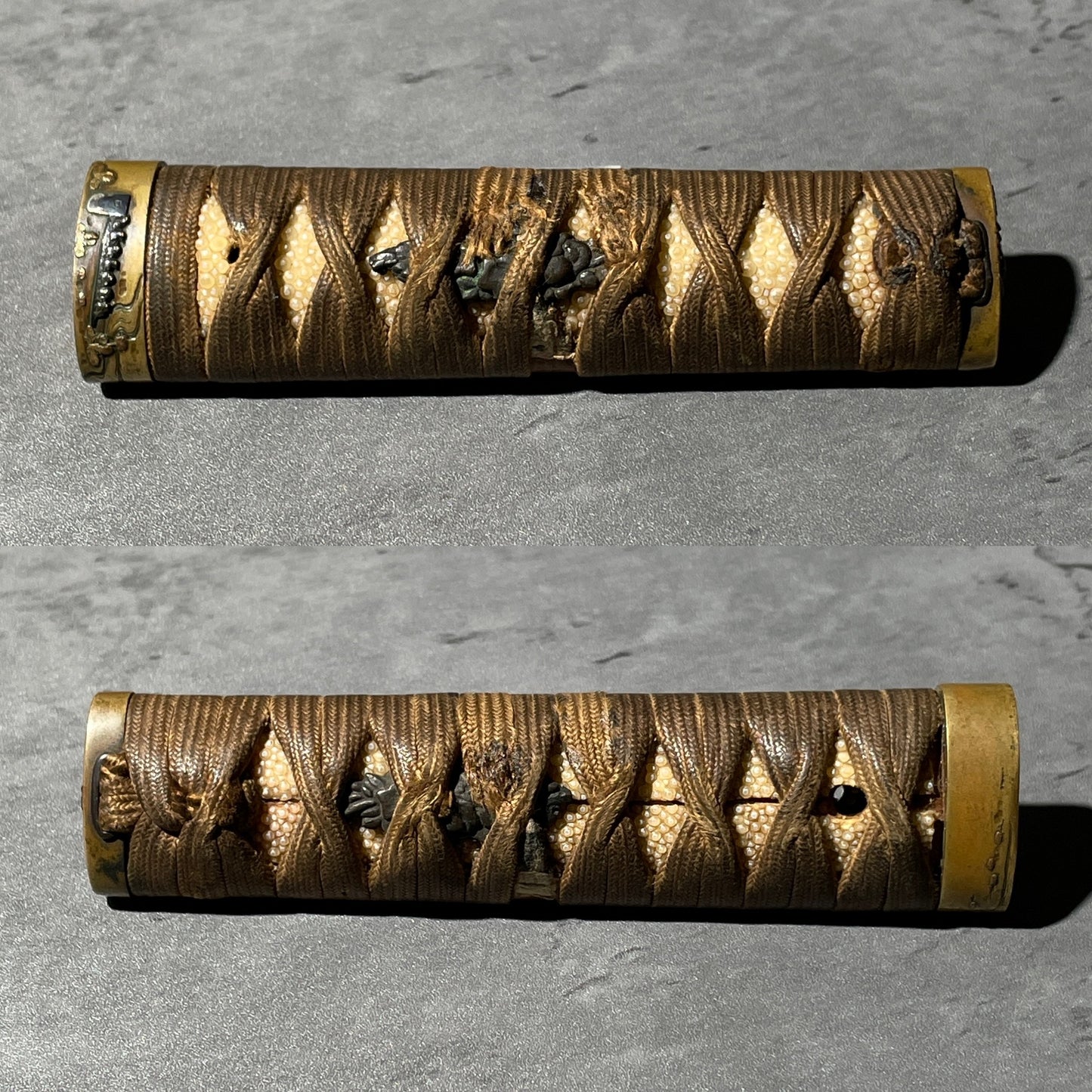 Bird Fuchikashira, Tsuka Handle 柄前 Brass Fittings, Edo period