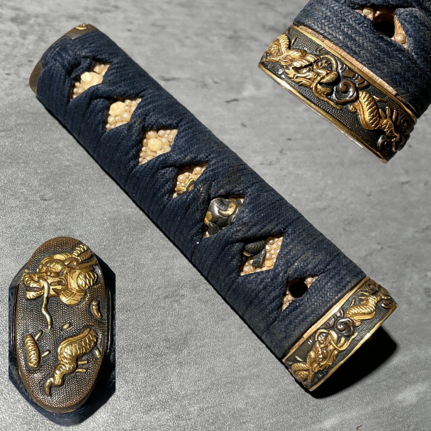 Dragon Fuchikashira, Tsuka Handle 柄前, Edo period