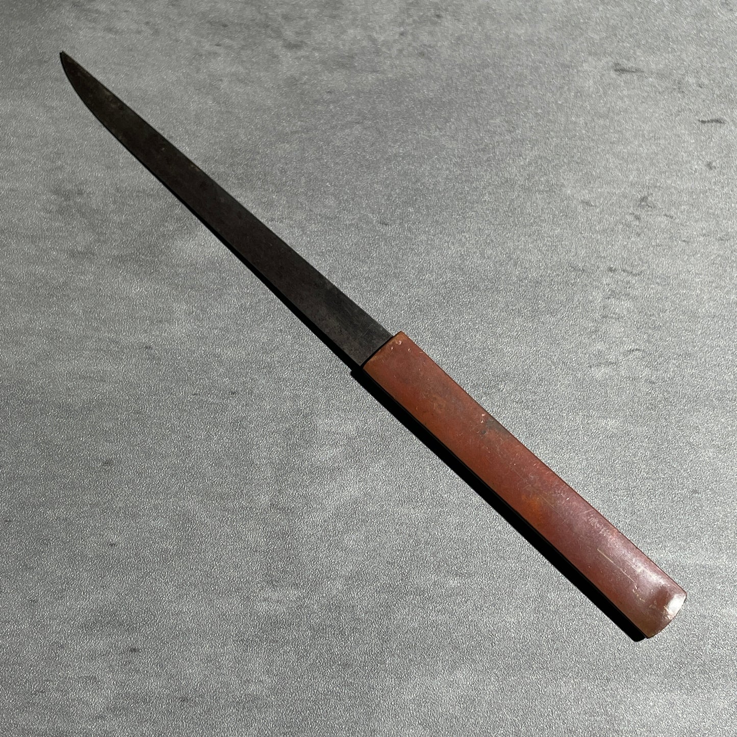 Tachi 太刀 Kozuka, Shakudo back, Signed blade, Edo period