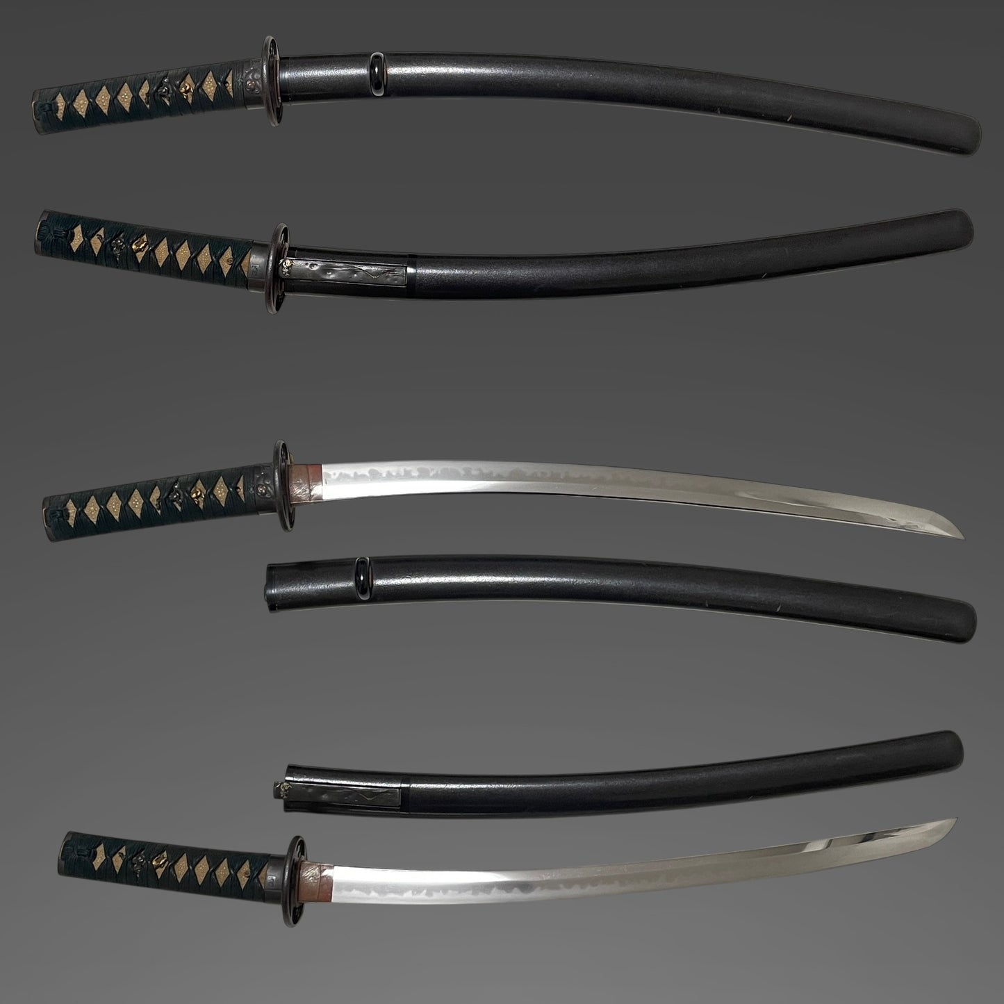 Bizenkokuosa 備前国長 signed Wakizashi, Monkey Fuchi, Mt.Fuji Kozuka, Muromachi period