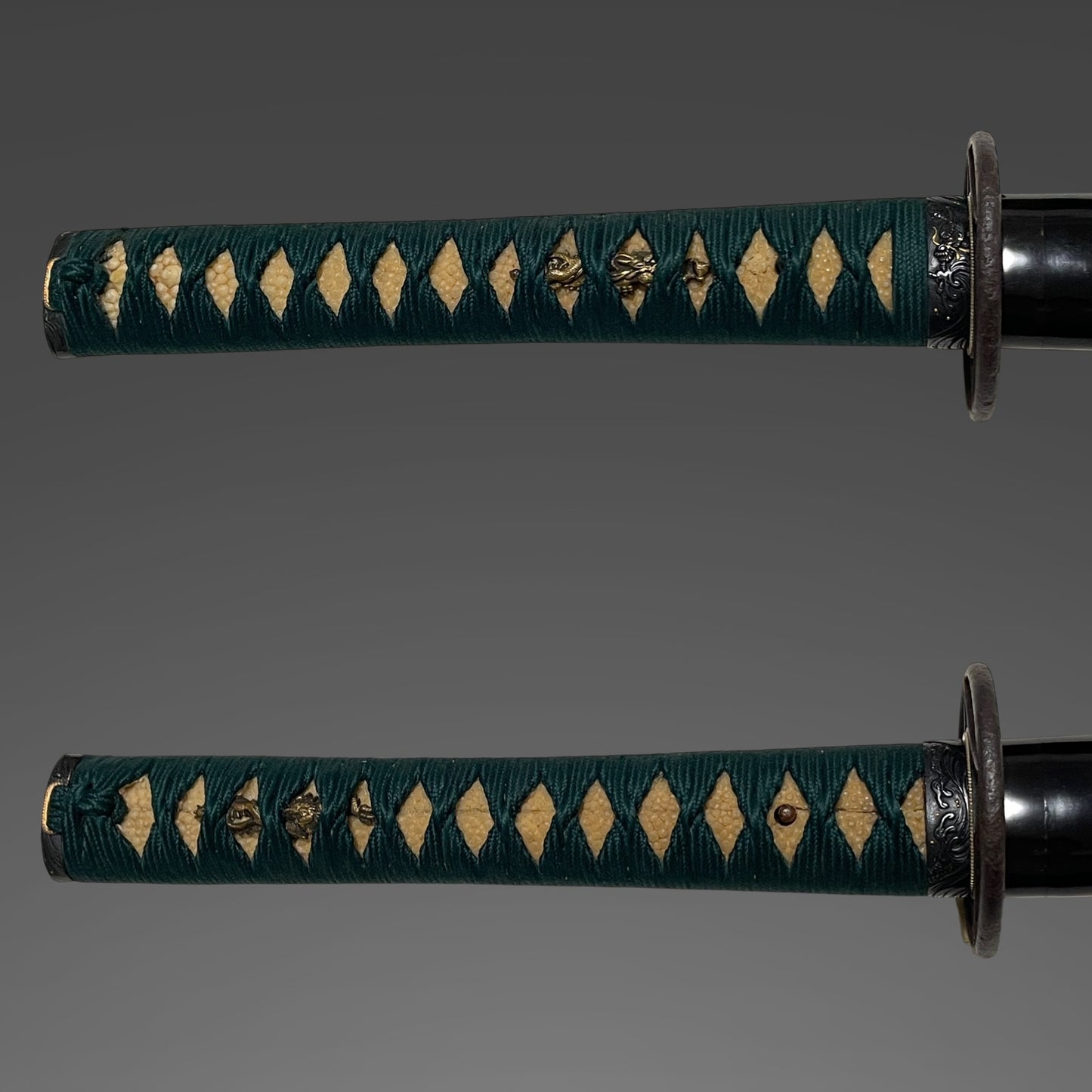 Dragon Fuchikashira KATANA, Sakakura Gonnoshin Terukane 坂倉言之進照包 signed, Itomaki Sukashi Tsuba