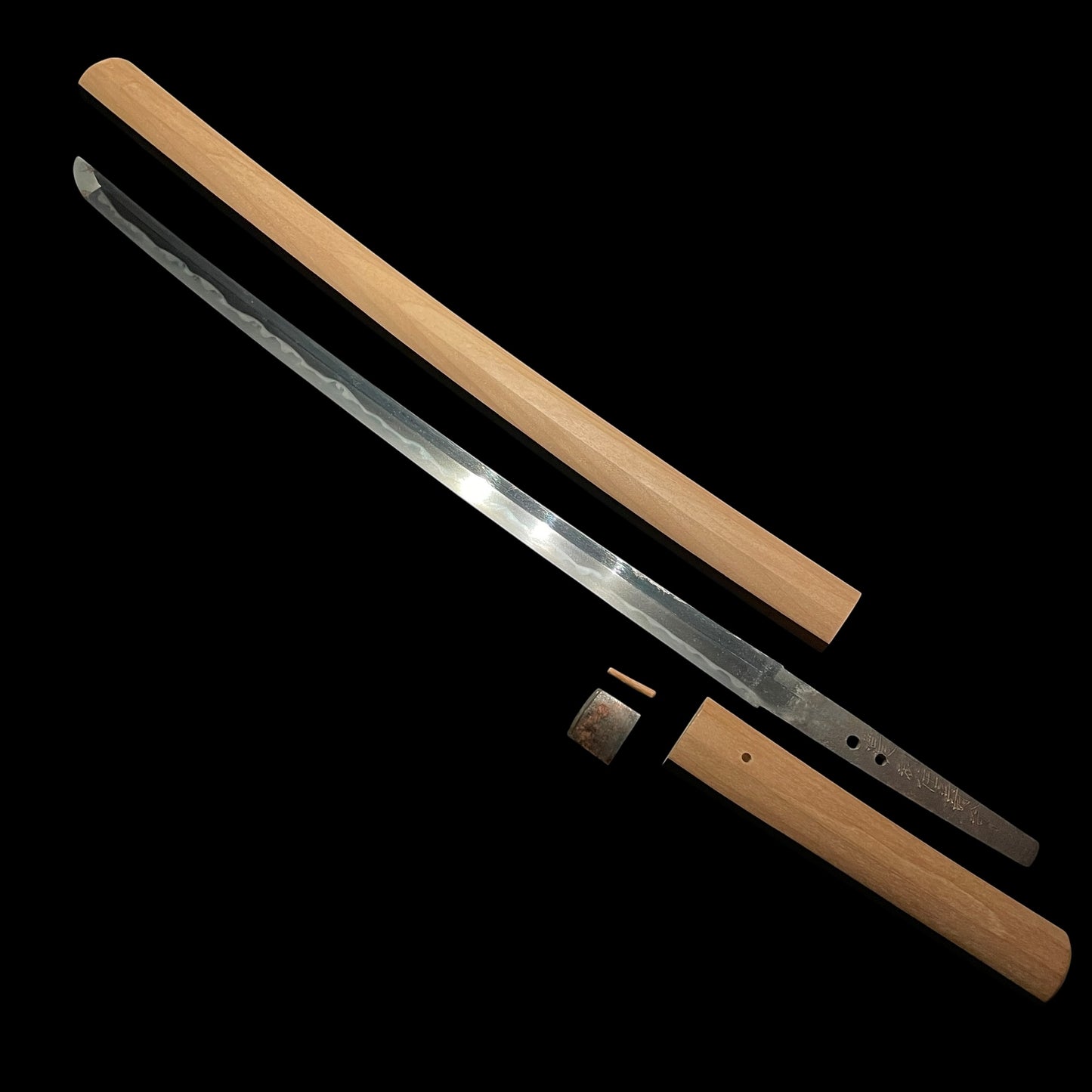 Noshuju Jumyo 濃州住寿命 signed Long Wakizashi, Straight blade, Edo period