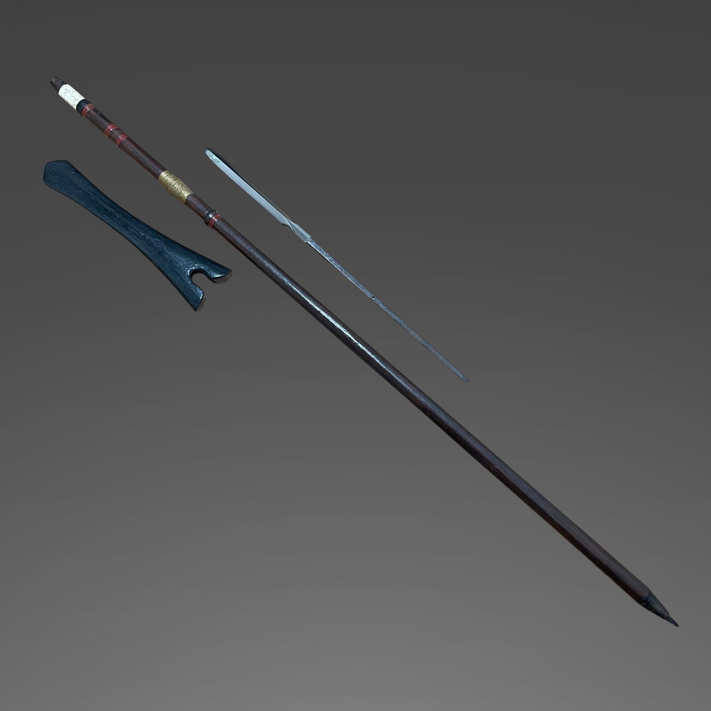 Tanbanokami Yoshimichi 丹波守吉道 signed YARI in Koshirae, Long shaft and Ishizuki, Early Edo