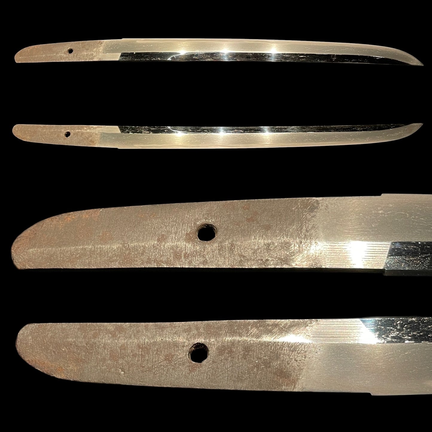 Kanmuriotoshi 冠落とし Wakizashi, Deer Tsuba, Edo period mumei