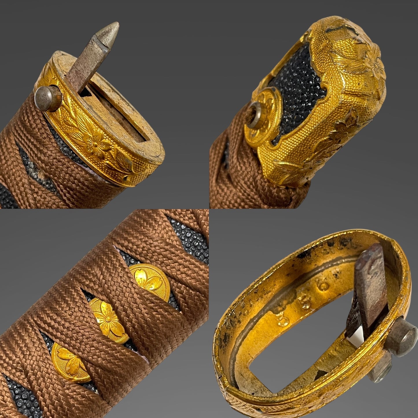 Navy GUNTO 海軍刀, Rayskin Scabbard, Serial number engraved, WW2 Japanese Officer Sword