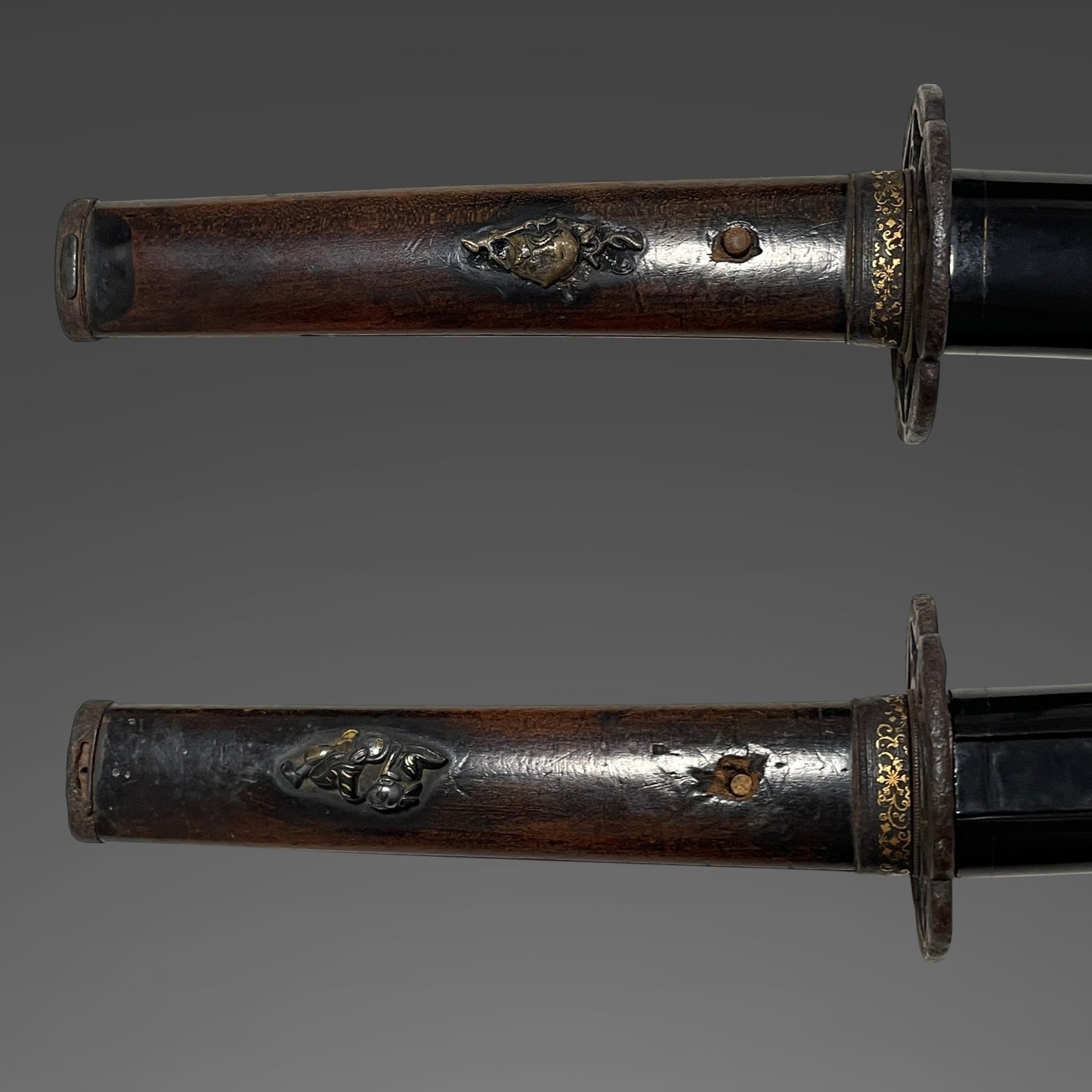 Bizenkokuju Osafune Sukesada signed Wakizashi, Katakitsuka-Koshirae 堅木柄拵, Muromachi period