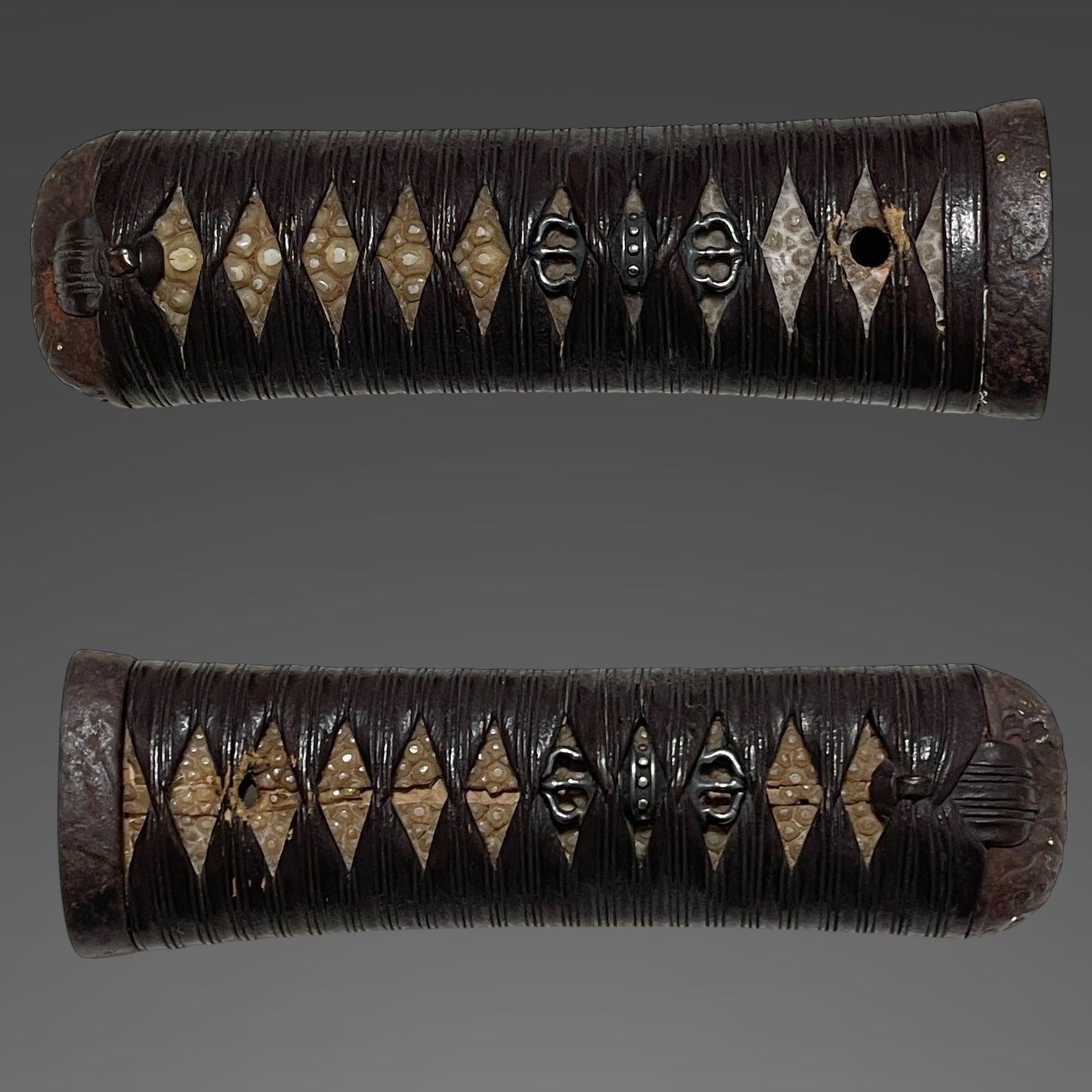 Naginata-Naoshi 薙刀直し Wakizashi, Signed Tsuba, Muromachi period mumei