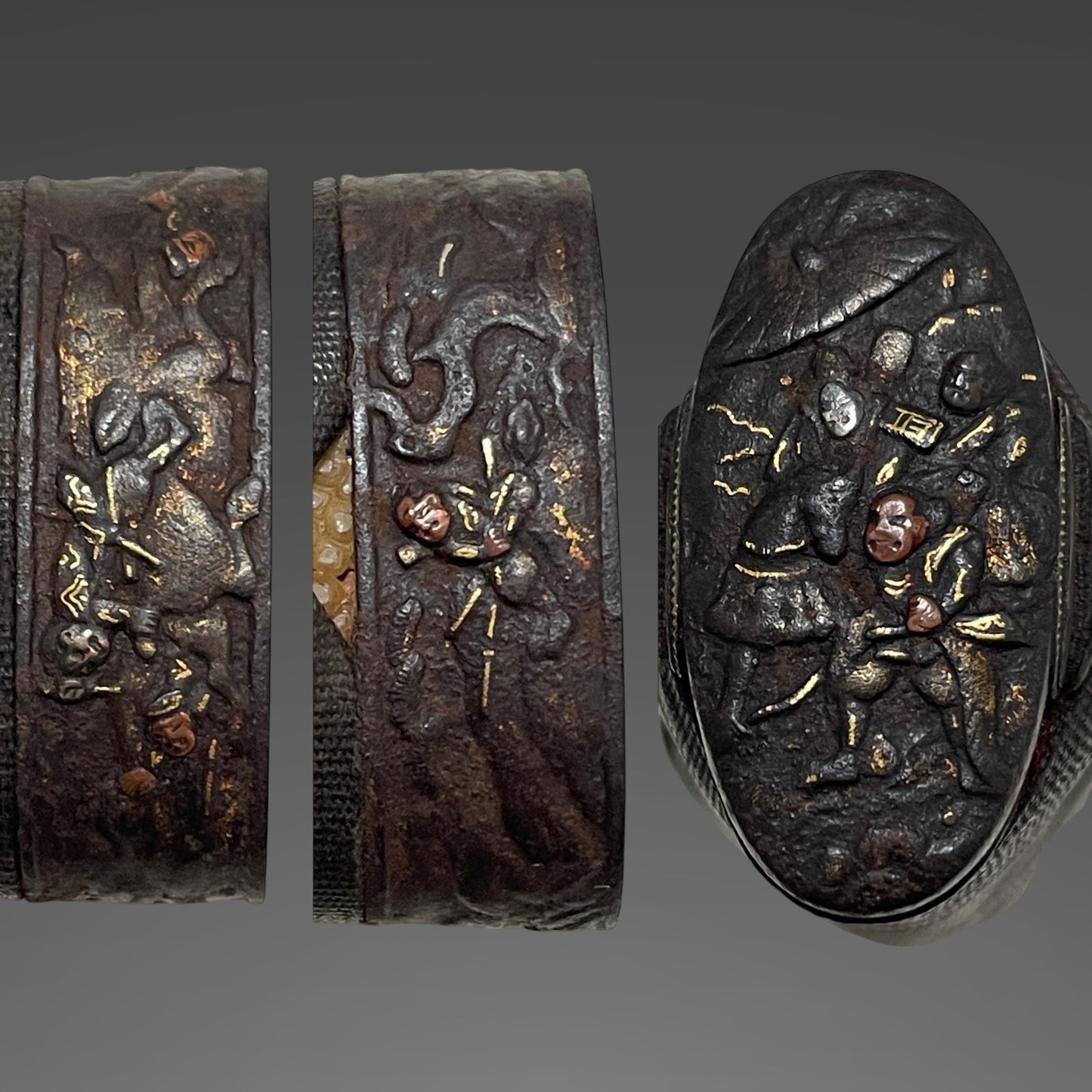 Yamatodaijo Fujiwara Masanori 大和大掾藤原正則 signed Wakizashi, Horse Kozuka, Edo period