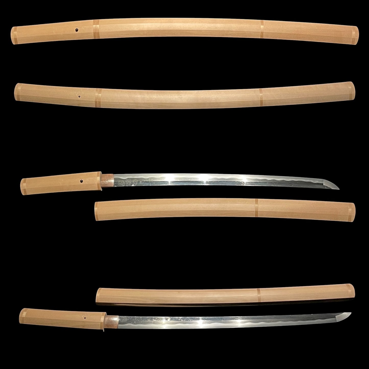 Mutsunokami Kaneyasu 陸奥守包保 (Hidarimutsu 左陸奥) signed Long Wakizashi, Early Edo period