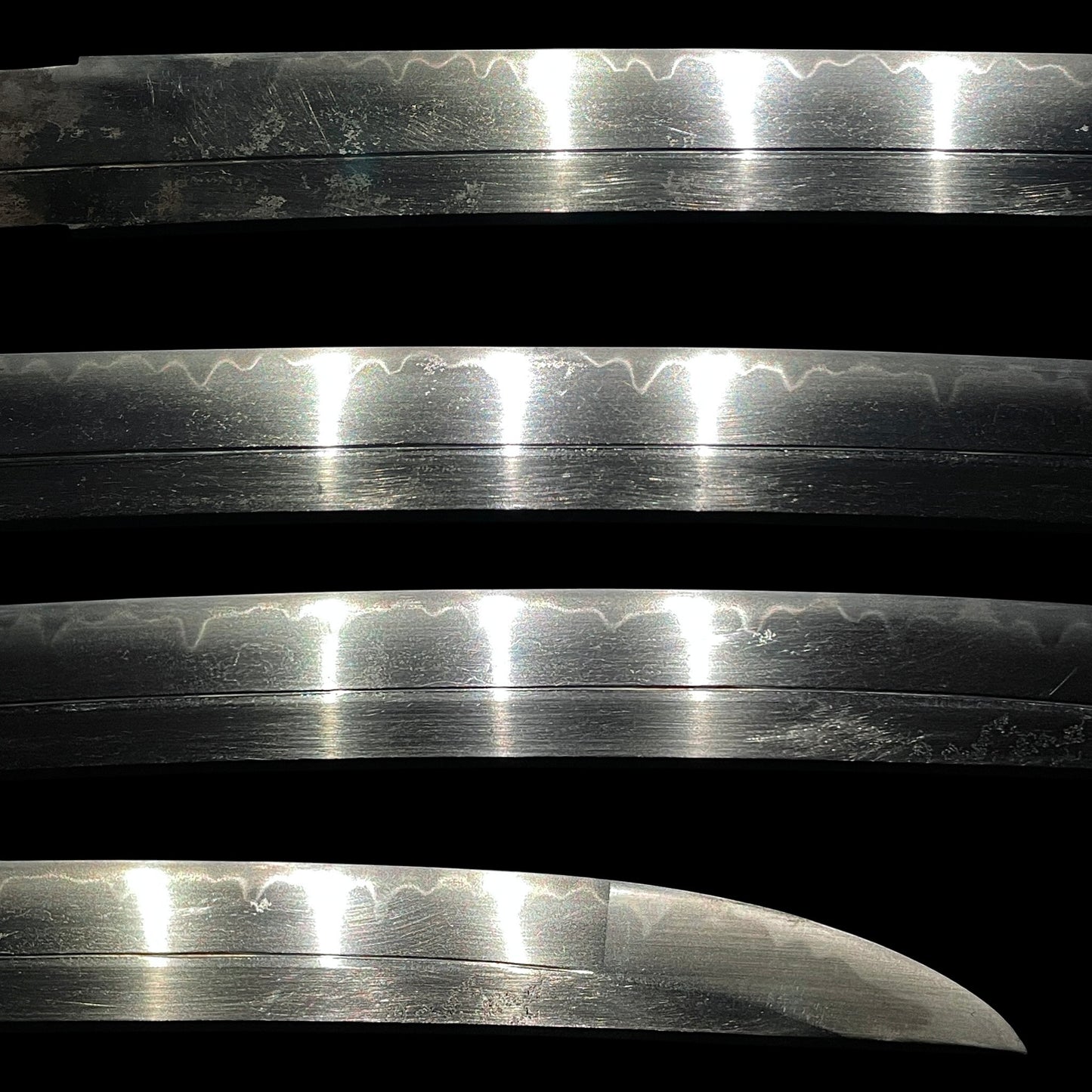 Ookissaki 大切先 Wakizashi, Dragon Fuchikashira, 因州住壽正 signed Kozuka, Edo period mumei