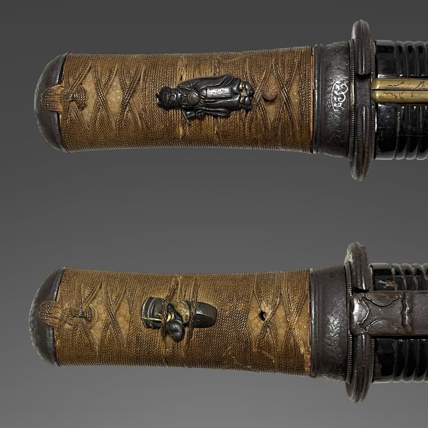 YOROIDOSHI 鎧通し TANTO, Masakiyo 正清 signed, Very Thick blade, with Kozuka and Kogai, Edo period