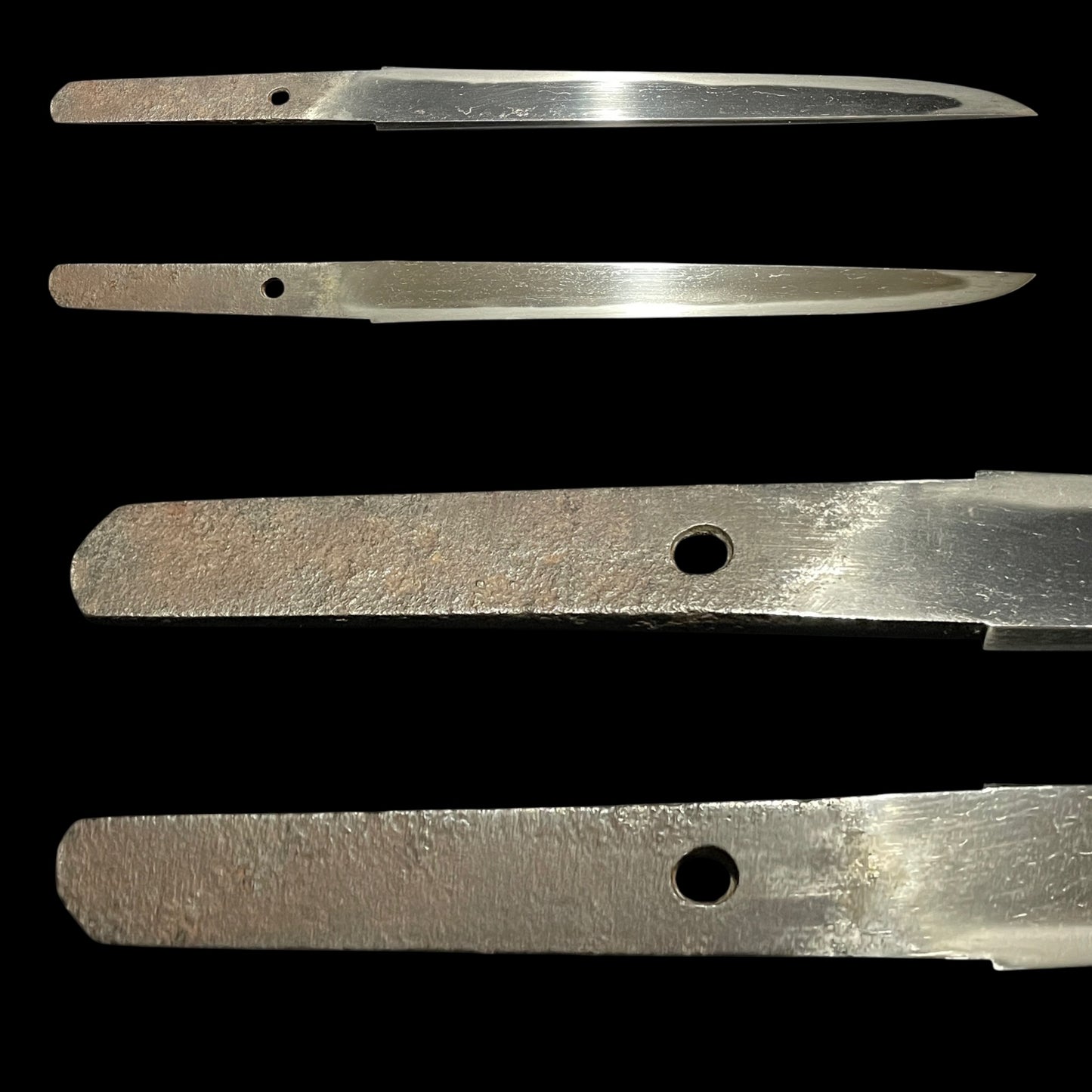 TENGU Menuki 天狗目貫 Aikuchi TANTO, Wari-Kogai and Raden Scabbard, Edo period mumei