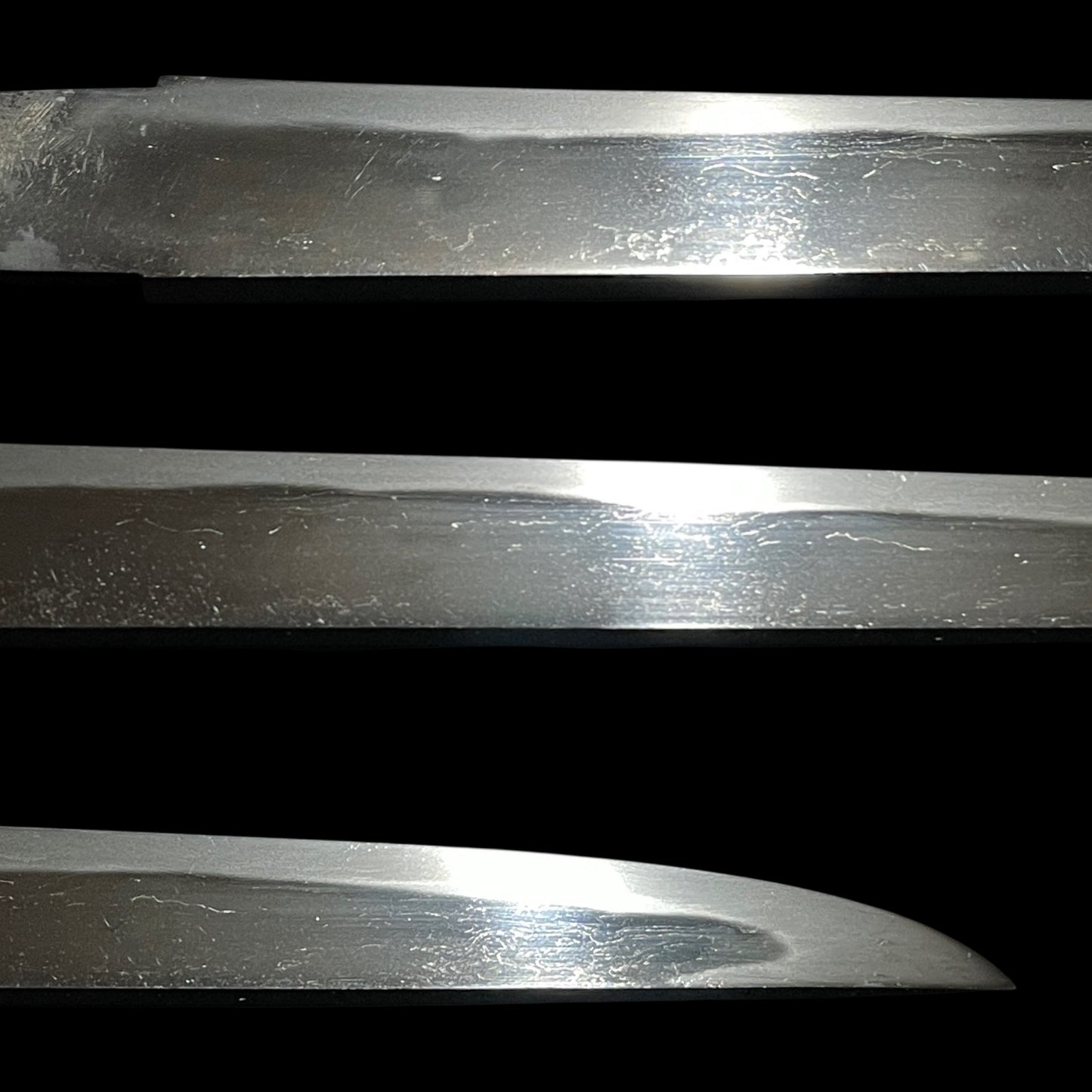 TENGU Menuki 天狗目貫 Aikuchi TANTO, Wari-Kogai and Raden Scabbard, Edo period mumei