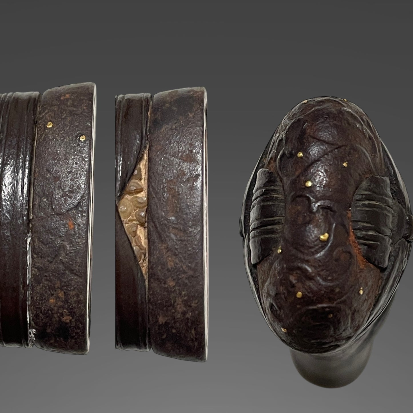 Naginata-Naoshi 薙刀直し Wakizashi, Signed Tsuba, Muromachi period mumei