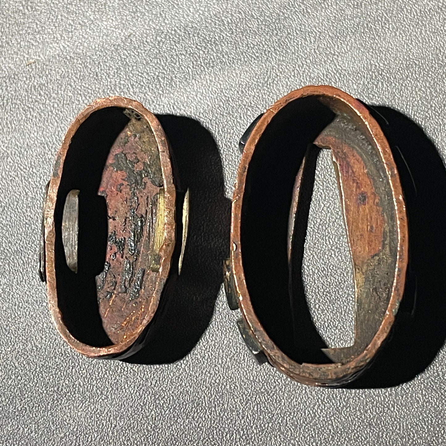 将棋駒素銅縁頭 (Shogigoma Suaka Fuchikashira), Hisanori 久則 signed, Edo period