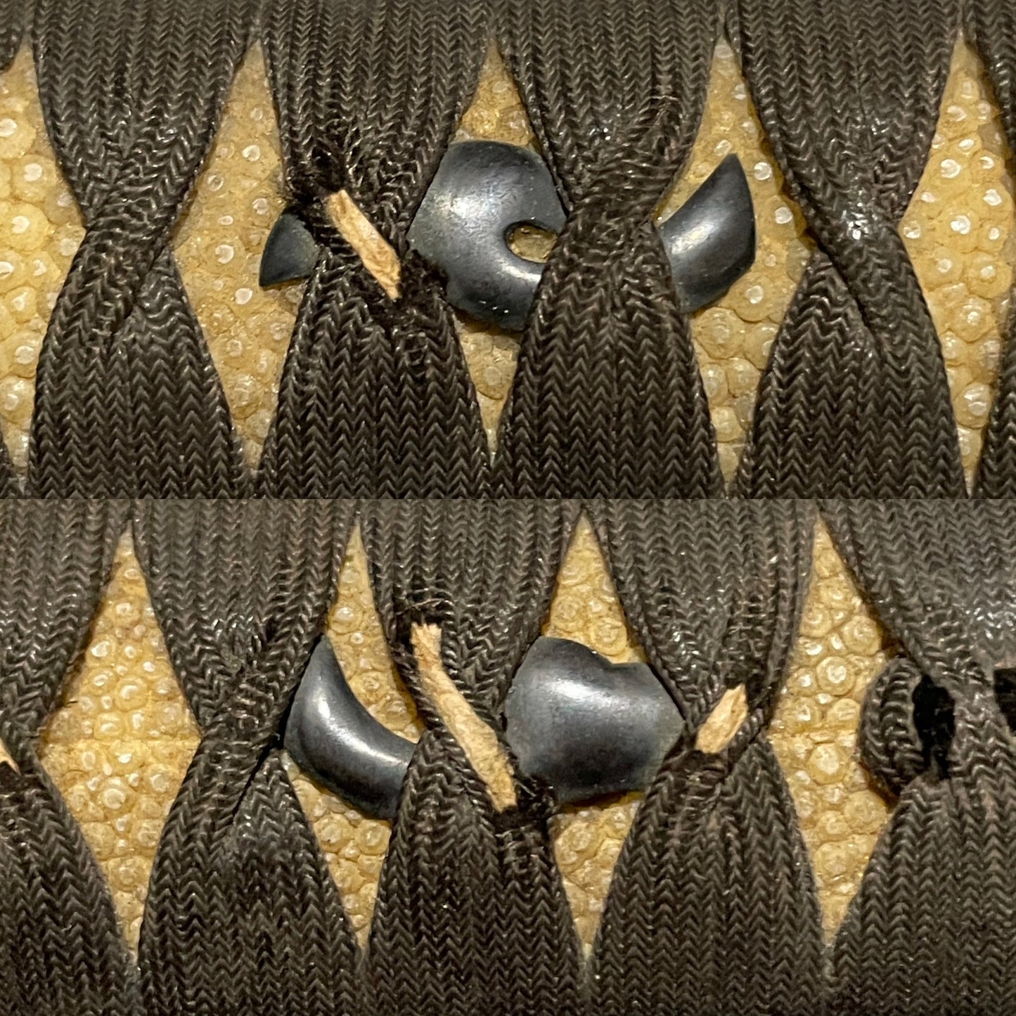 Tanto Koshirae 短刀拵, Karakusa Fittings 唐草文様一作金具, Shibuichi 四分一, with Kozuka