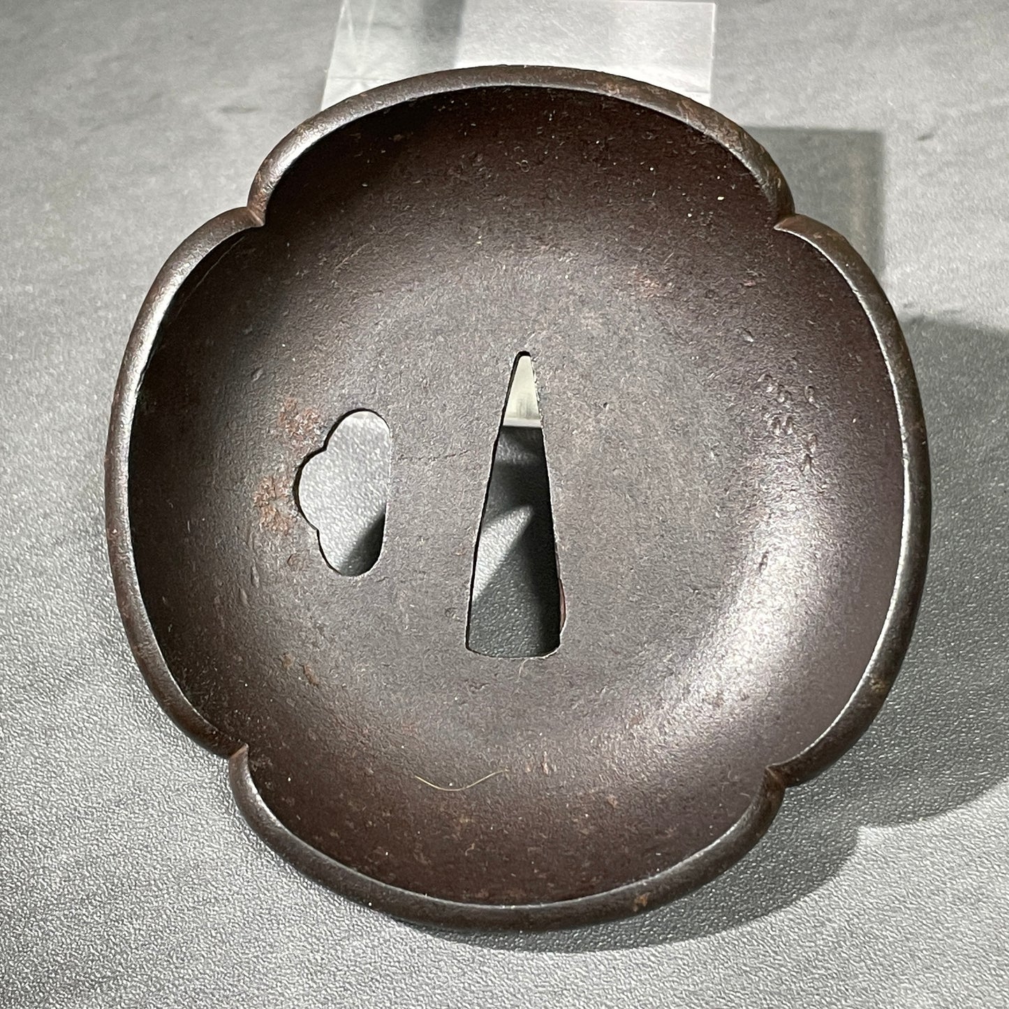 Rare WAN-TSUBA 椀鍔 Large and Heavy, Iron back, Edo period, with BOX