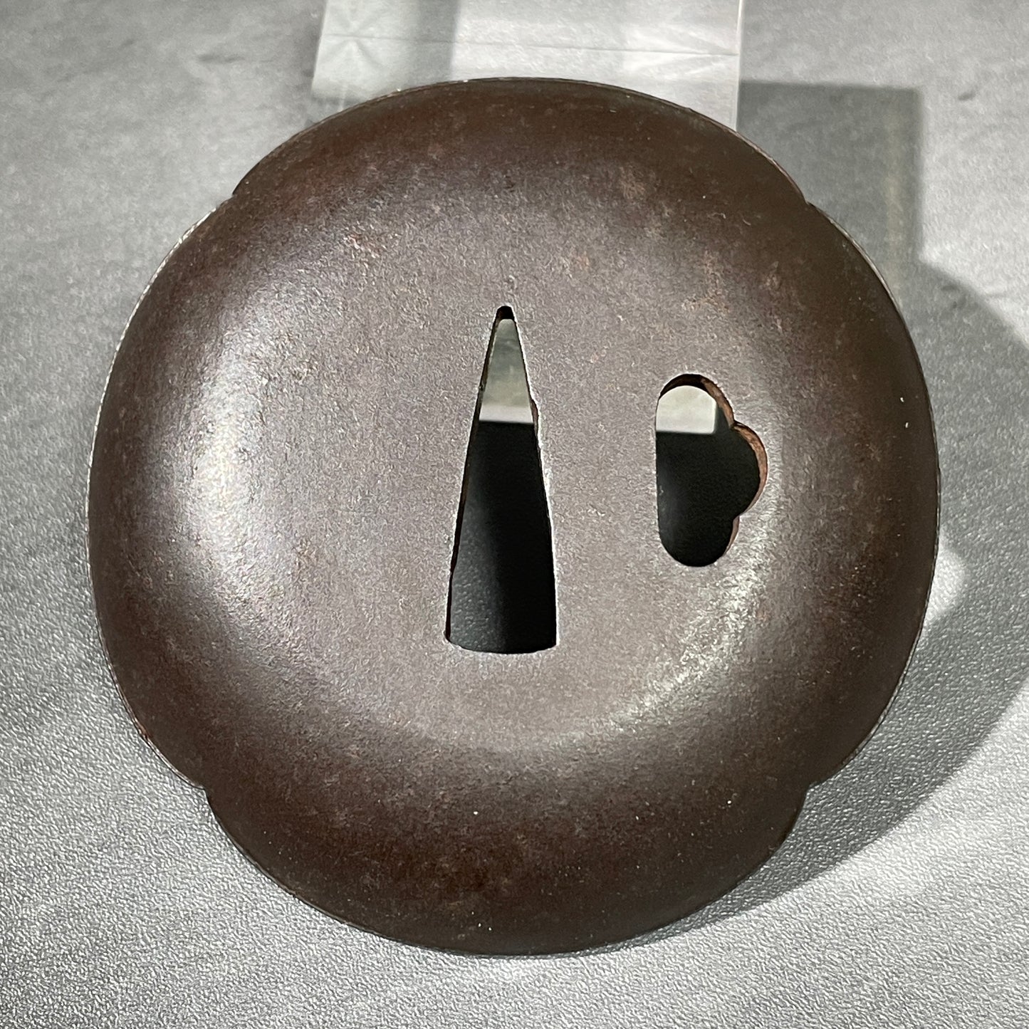 Rare WAN-TSUBA 椀鍔 Large and Heavy, Iron back, Edo period, with BOX