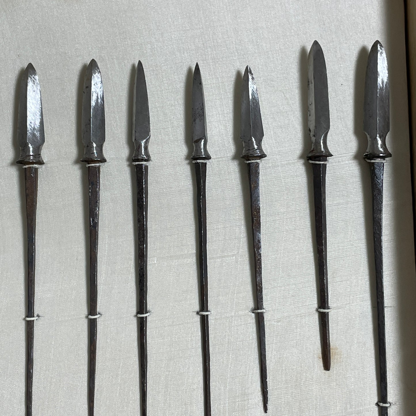 YAJIRI x 12 鏃 Samurai Arrowhead, Edo period, with BOX