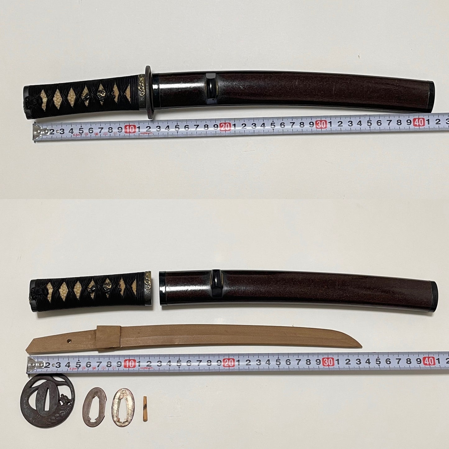 TANTO Koshirae 短刀拵, Crab Fuchikashira 蟹縁頭, Edo period