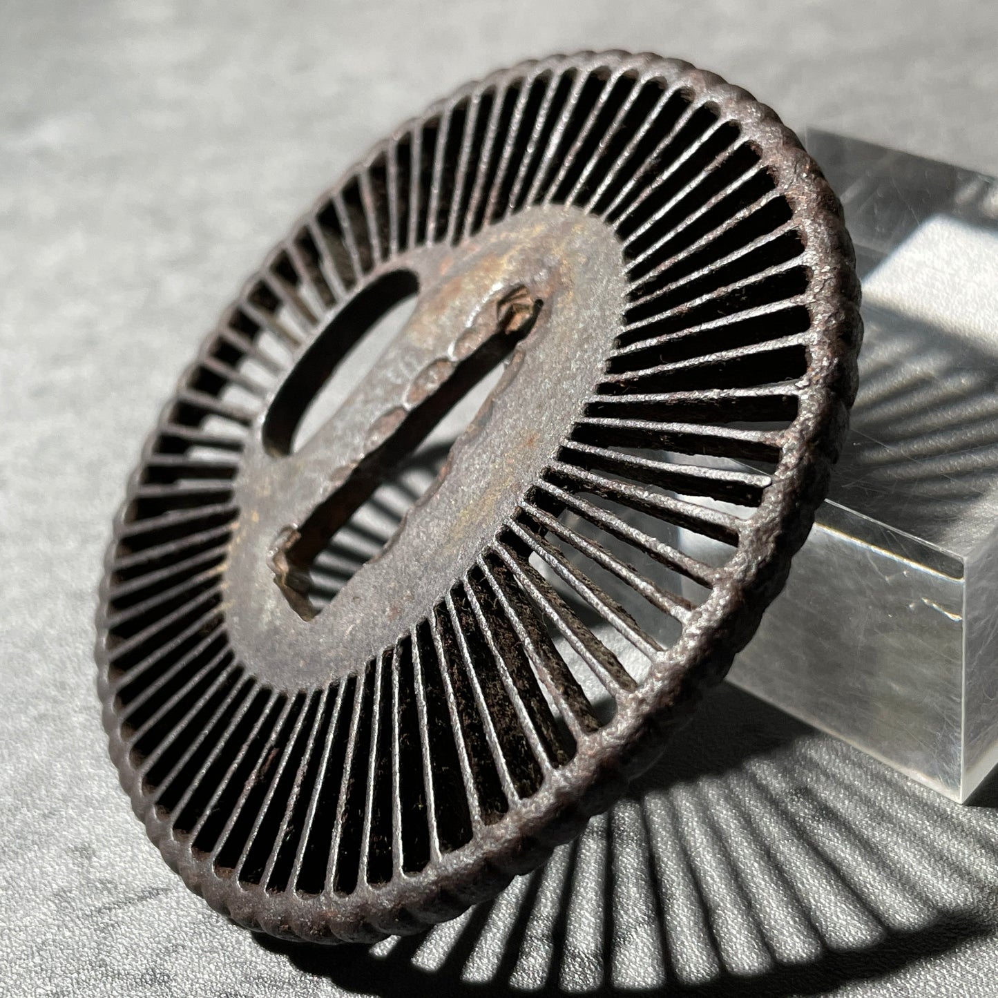 Kyosukashi 京透, Saotome 早乙女 TSUBA, Iron back, Edo period, with BOX