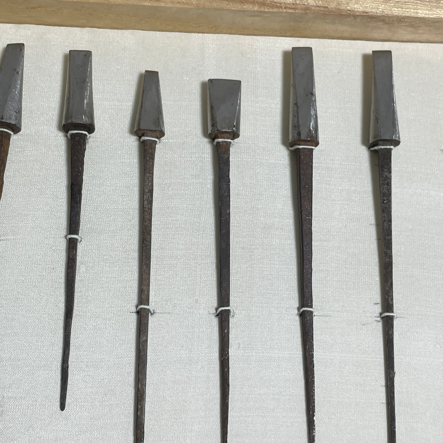 YAJIRI x 19 鏃 Samurai Arrowhead, Edo period, with BOX