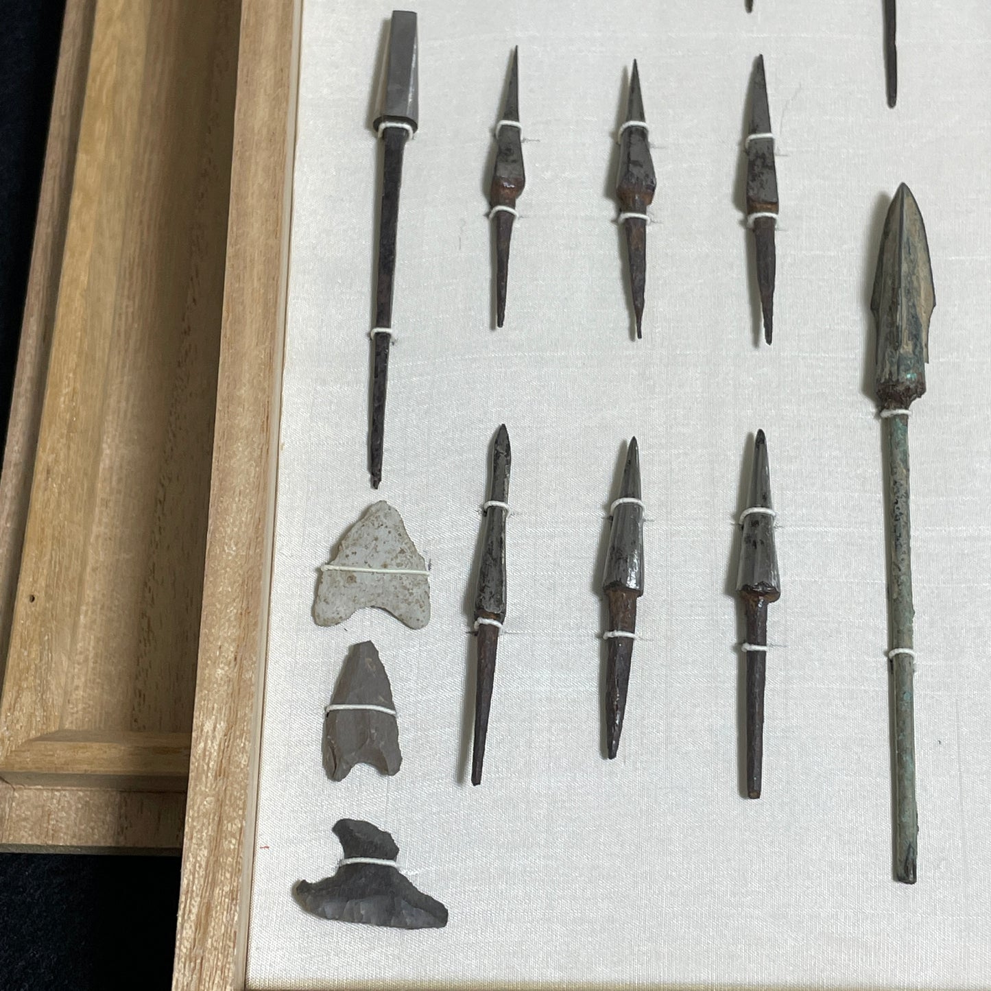 YAJIRI x 19 鏃 Samurai Arrowhead, Edo period, with BOX