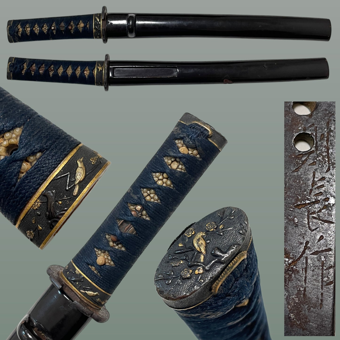 Tanto Koshirae 短刀拵, Norinaga 則長 signed Broken Blade, Edo period