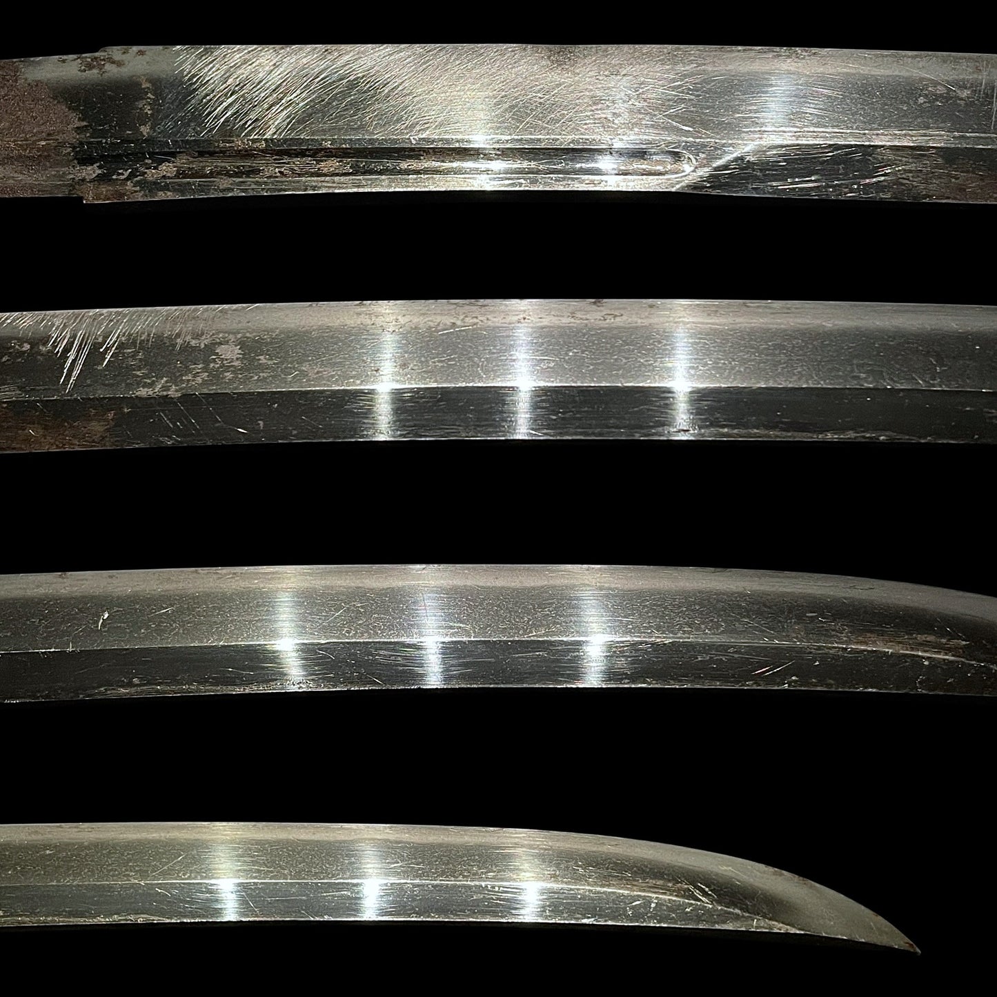 Naginata Naoshi 薙刀直し Wakizashi, Hizenkokuju Tadayoshi 肥前國住忠吉 signed, Mino Fittings
