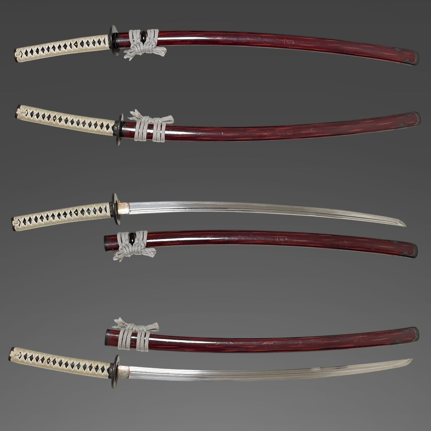 Bishuosafune Norimitsu 備州長船則光 signed Red KATANA, with Shirasaya, Muromachi period