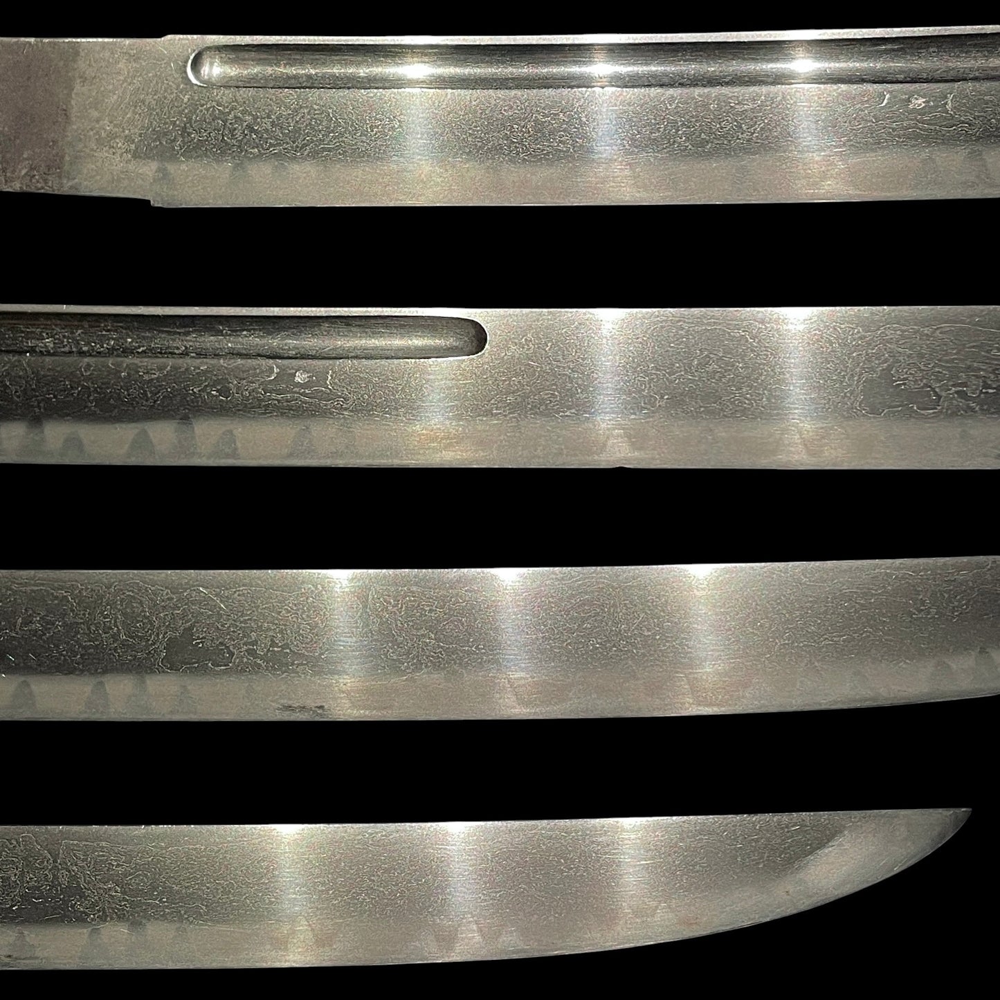 HADAMONO 肌物, Kanenobu 兼信 signed Hirazukuri Wakizashi, Muromachi period