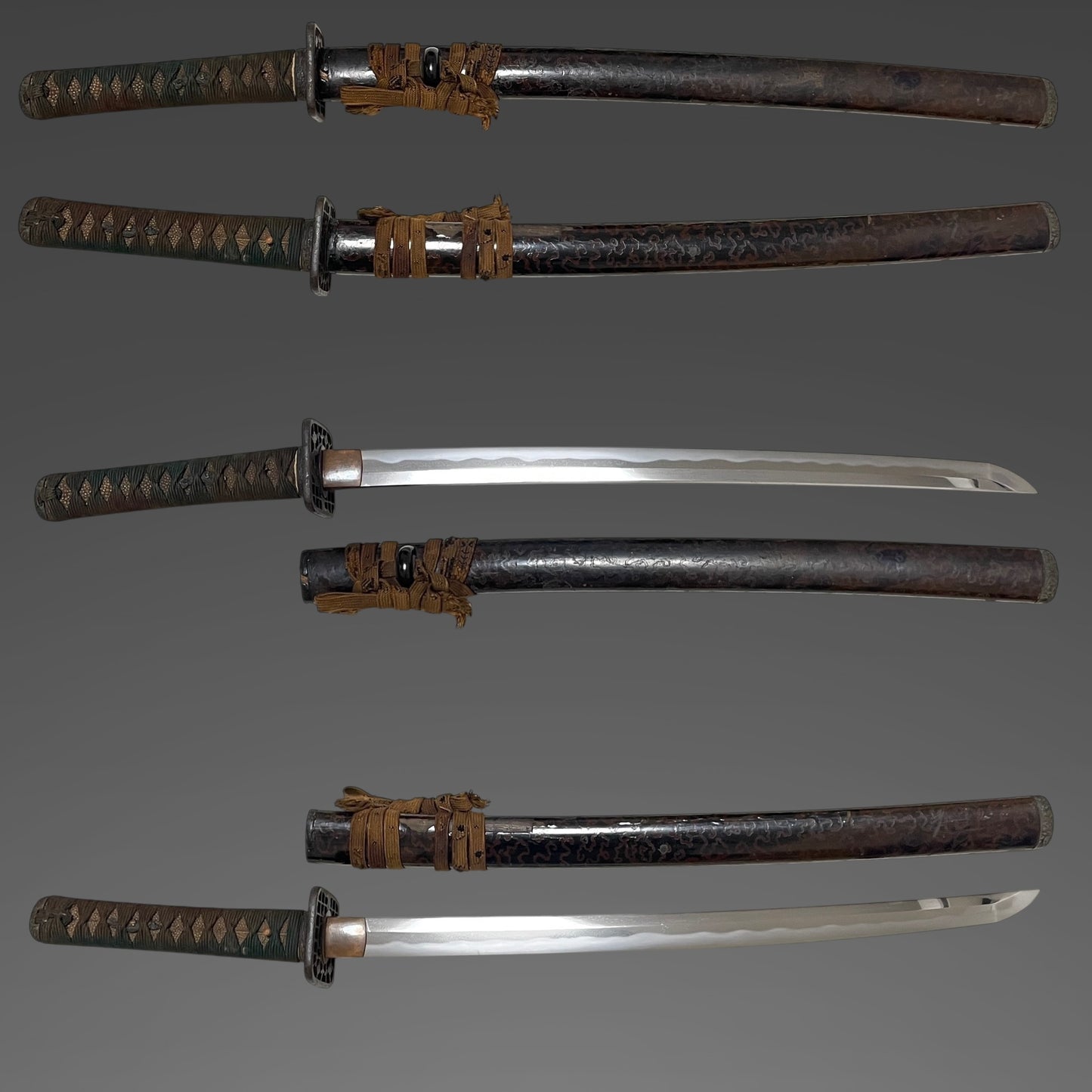 Mutsunokami Kaneyasu 陸奥守包保 (Hidarimutsu 左陸奥) signed Long Wakizashi, Early Edo period