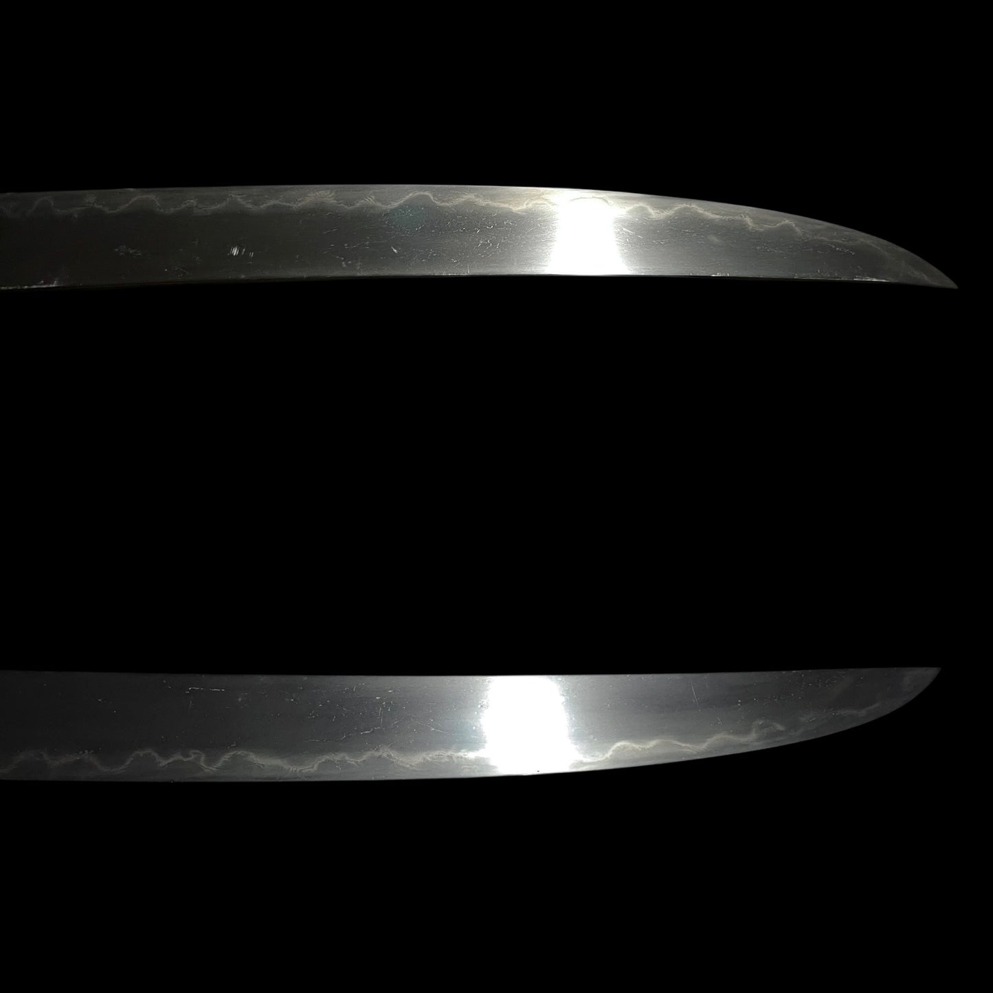 Hirazukuri Wakizashi 平造脇差, Signed Tsuba, with Shirasaya, Edo period mumei