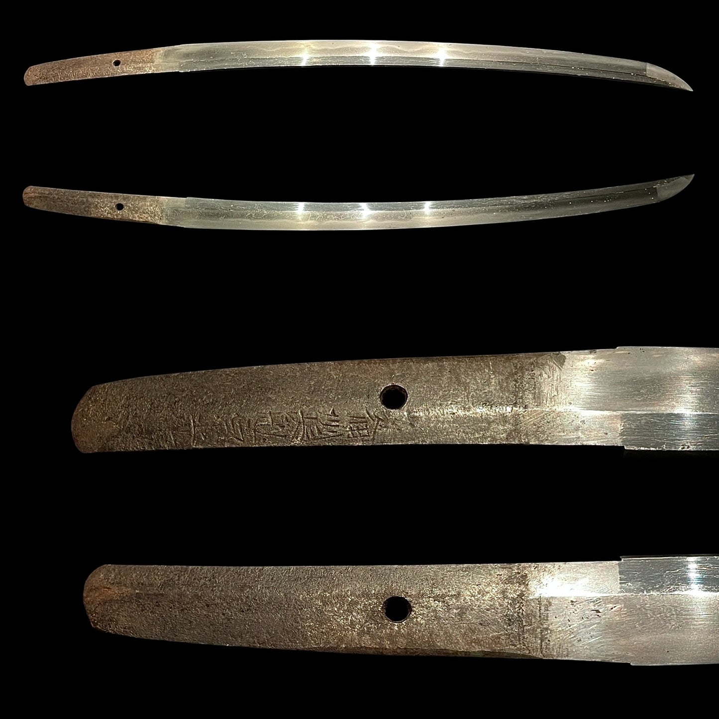 Bishuosafune Munemitsu 備州長船宗光 signed Wakizashi, Samurai Fuchikashira, Muromachi period